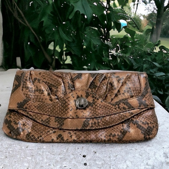 STYLE & CO. Snake print Clutch Bag - Picture 1 of 10